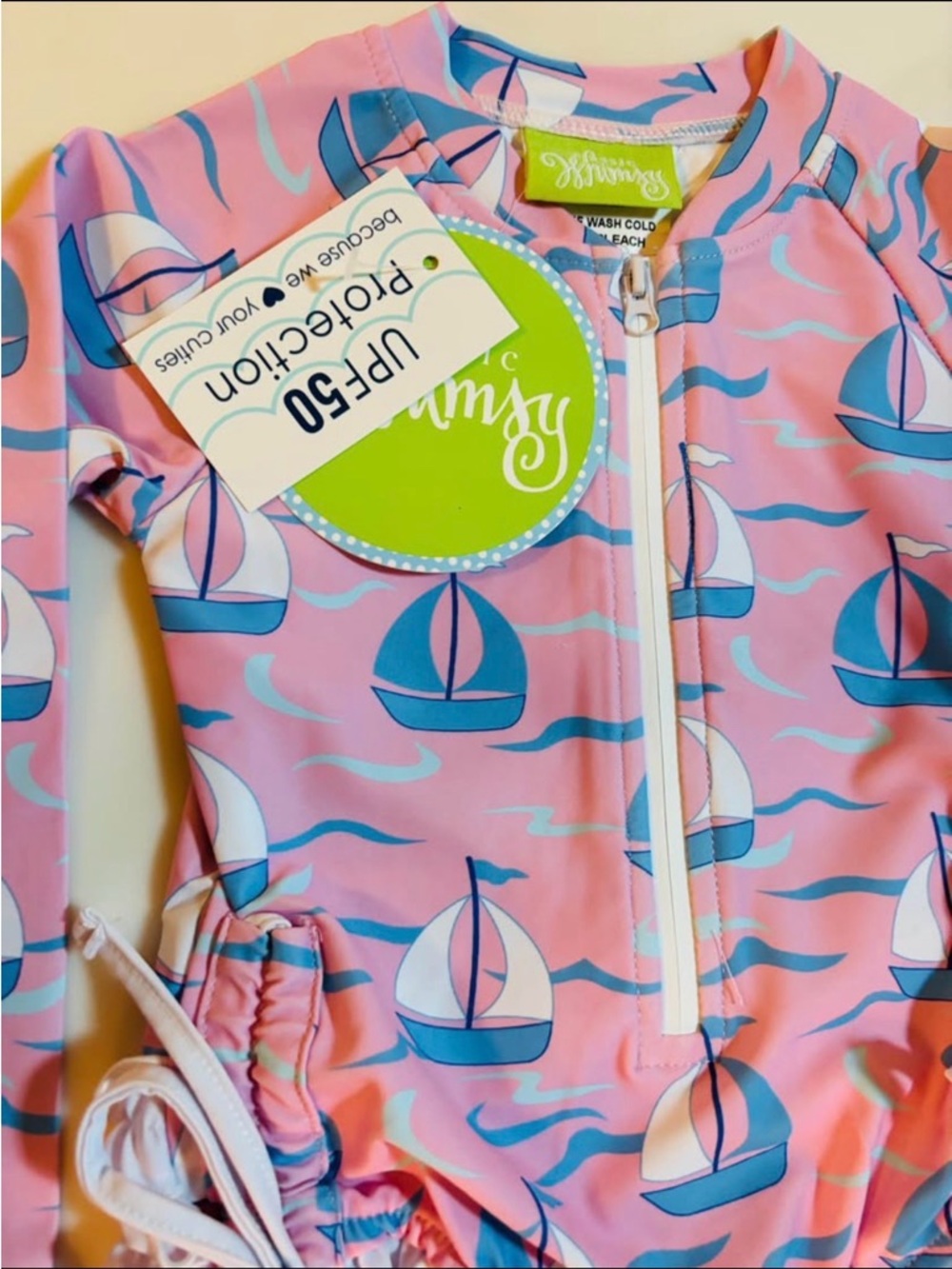 Beach Baby Beauty Rash Guard - Picture 2 of 3